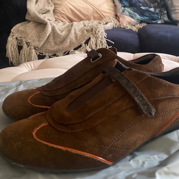 Prada Brown Suede Sneakers - Picture 5 of 5